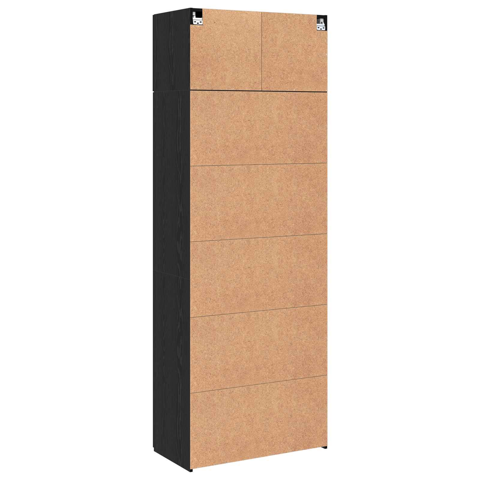 Opbergkast 3 pcs Zwart Eiken is nu te koop bij PeponiXL, paradijselijk wonen!
