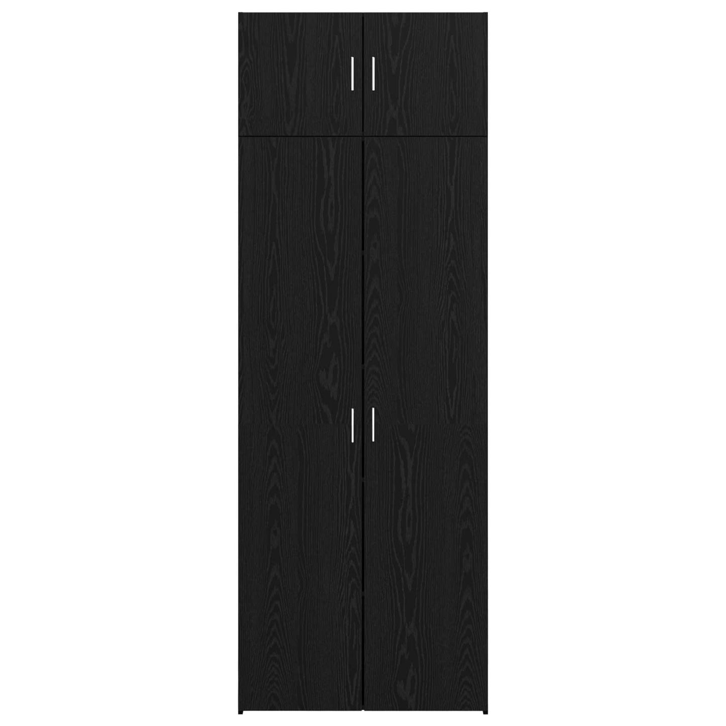 Opbergkast 3 pcs Zwart Eiken is nu te koop bij PeponiXL, paradijselijk wonen!