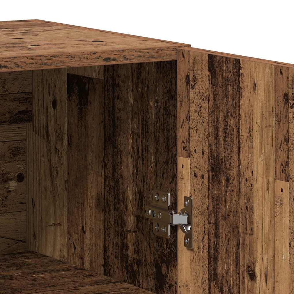 Hoge kast 2 pcs Oud hout Bewerkt hout is nu te koop bij PeponiXL, paradijselijk wonen!
