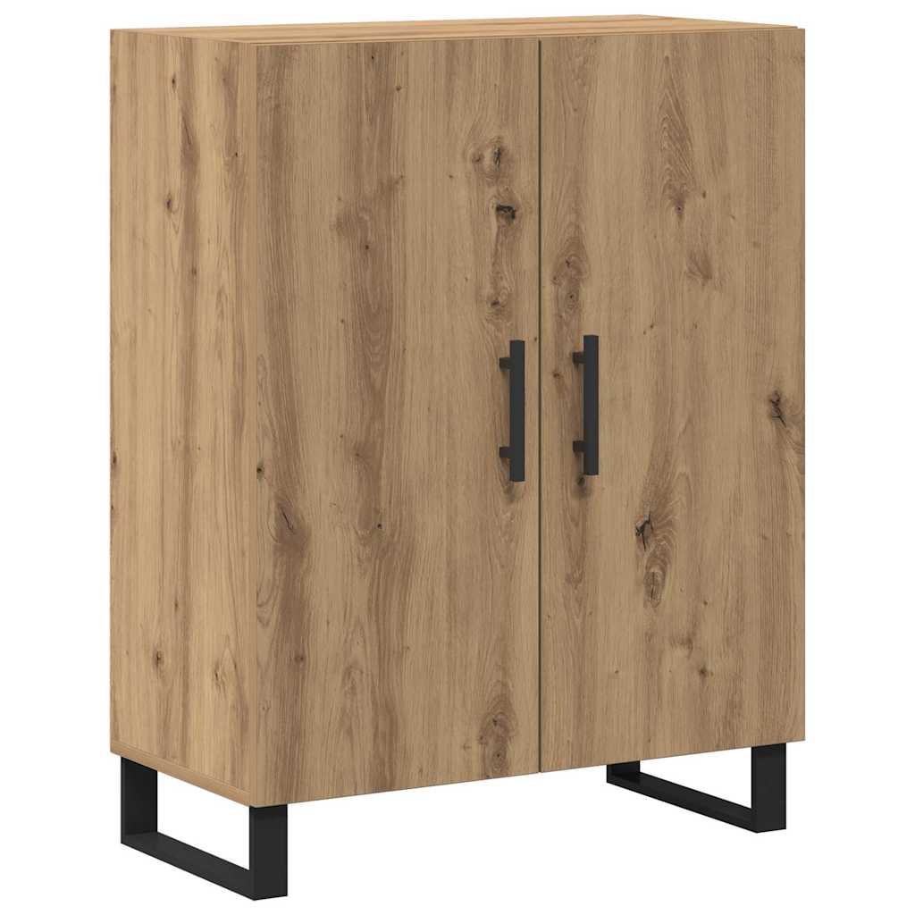 Hoge kast 2 pcs artisanaal eikenkleurig Bewerkt hout is nu te koop bij PeponiXL, paradijselijk wonen!