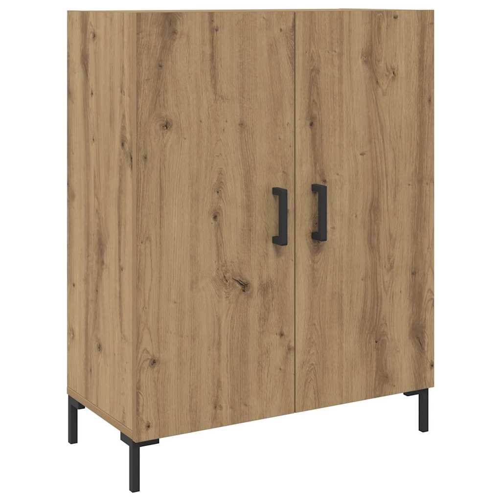 Highboard artisanaal eikenkleurig 69,5 x 34 x 180 cm is nu te koop bij PeponiXL, paradijselijk wonen!