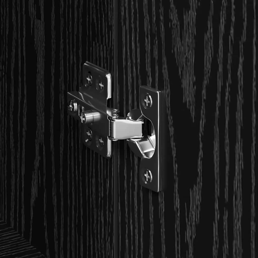 Dressoir 2 pcs Zwart Eiken 60 x 35 x 70 cm is nu te koop bij PeponiXL, paradijselijk wonen!