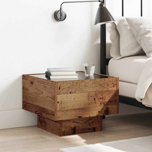 Salontafel Oudhout 40 x 40 x 30 cm Bewerkt hout is nu te koop bij PeponiXL, paradijselijk wonen!