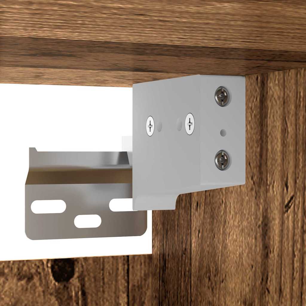 Wandgemonteerde Kasten 2 pcs Oud hout 69,5 x 34 x 90 cm is nu te koop bij PeponiXL, paradijselijk wonen!