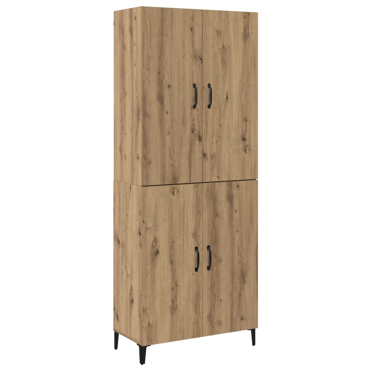 Hoge kast 2 pcs Artisan Eiken 69,5 x 34 x 180 cm Bewerkt hout is nu te koop bij PeponiXL, paradijselijk wonen!