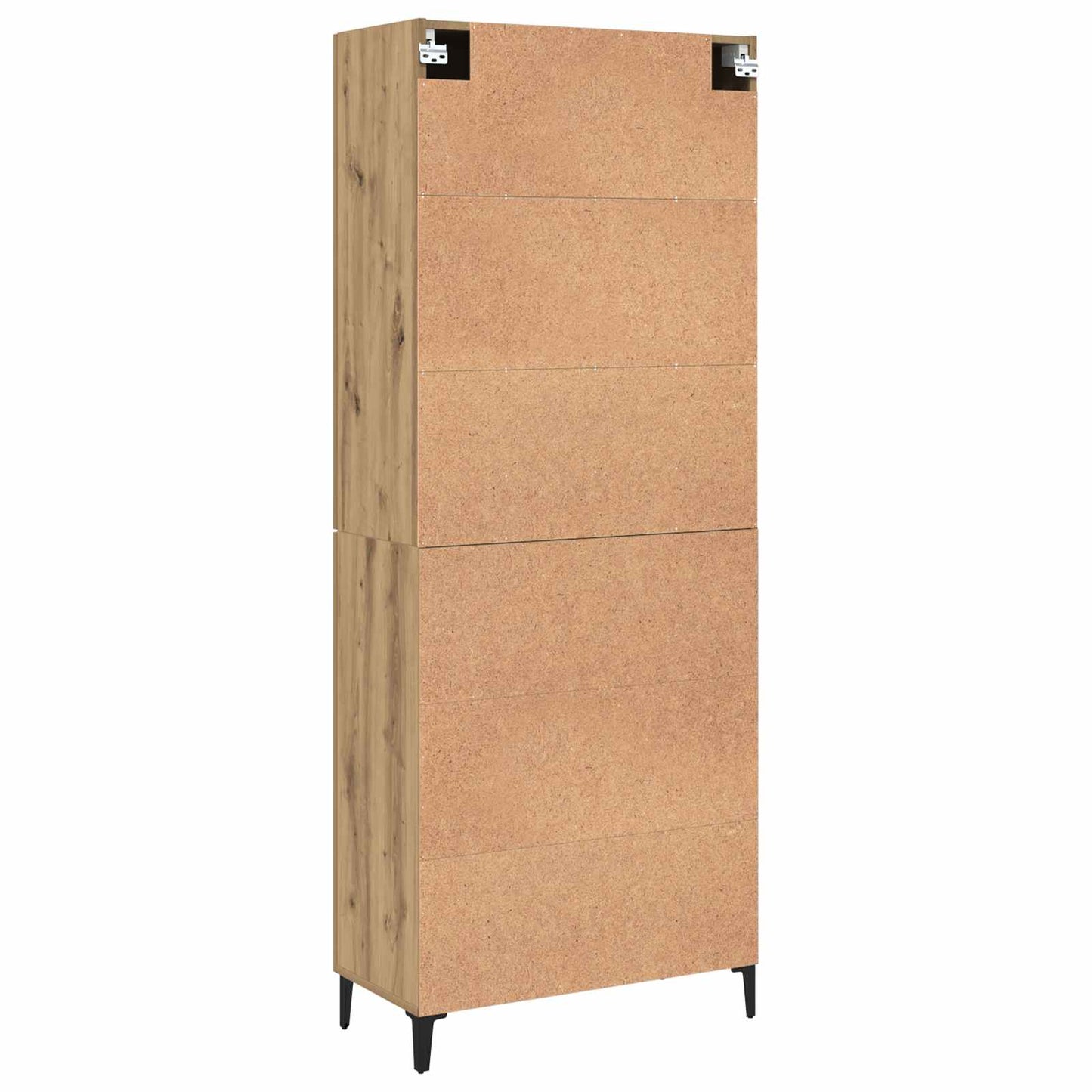 Hoge kast 2 pcs Artisan Eiken 69,5 x 34 x 180 cm Bewerkt hout is nu te koop bij PeponiXL, paradijselijk wonen!