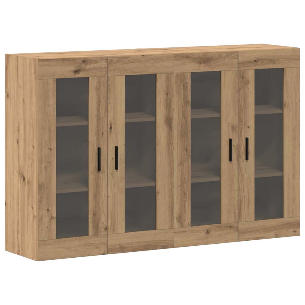 Wandgemonteerde Kasten 2 pcs artisanaal eikenkleurig is nu te koop bij PeponiXL, paradijselijk wonen!