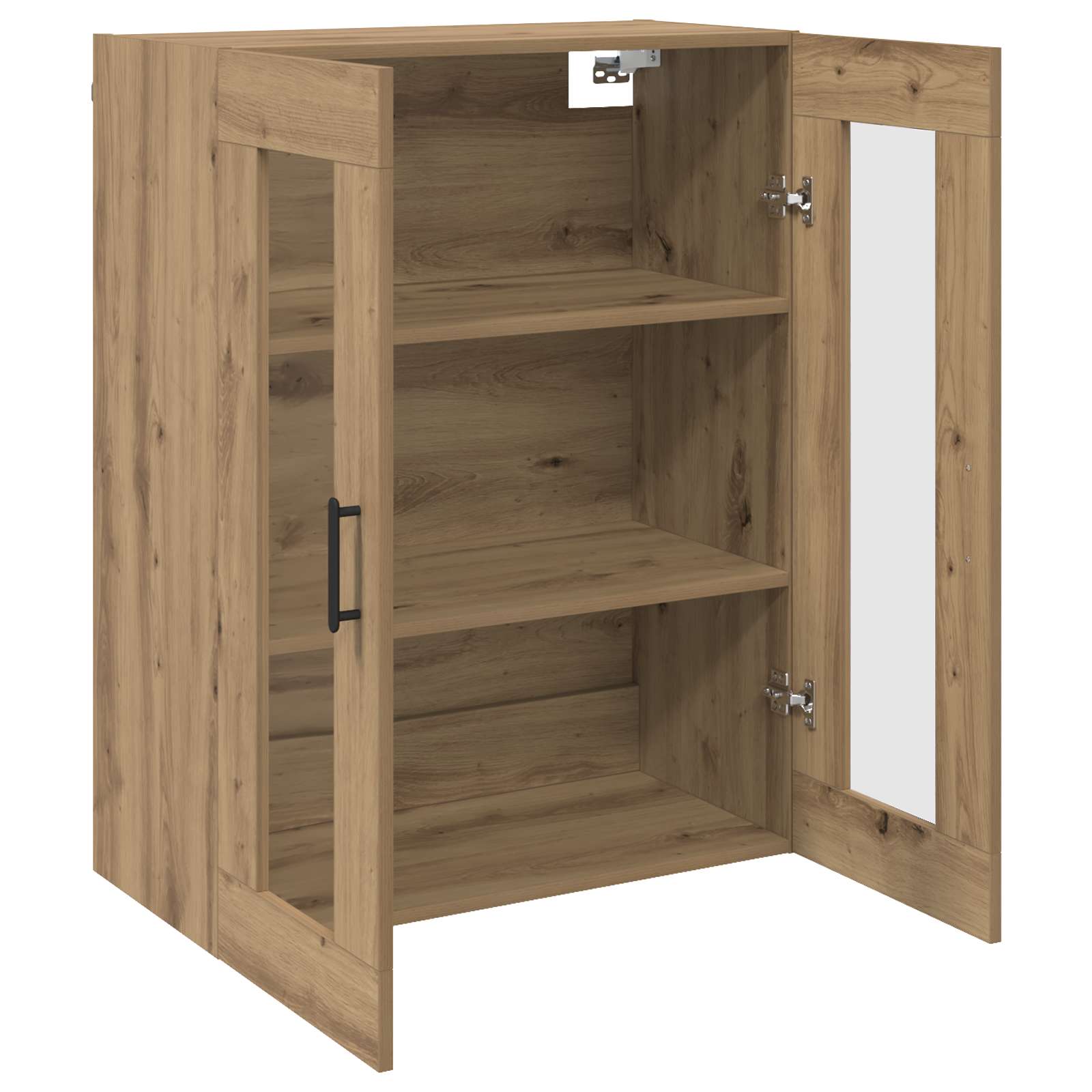 Wandgemonteerde Kasten 2 pcs artisanaal eikenkleurig is nu te koop bij PeponiXL, paradijselijk wonen!