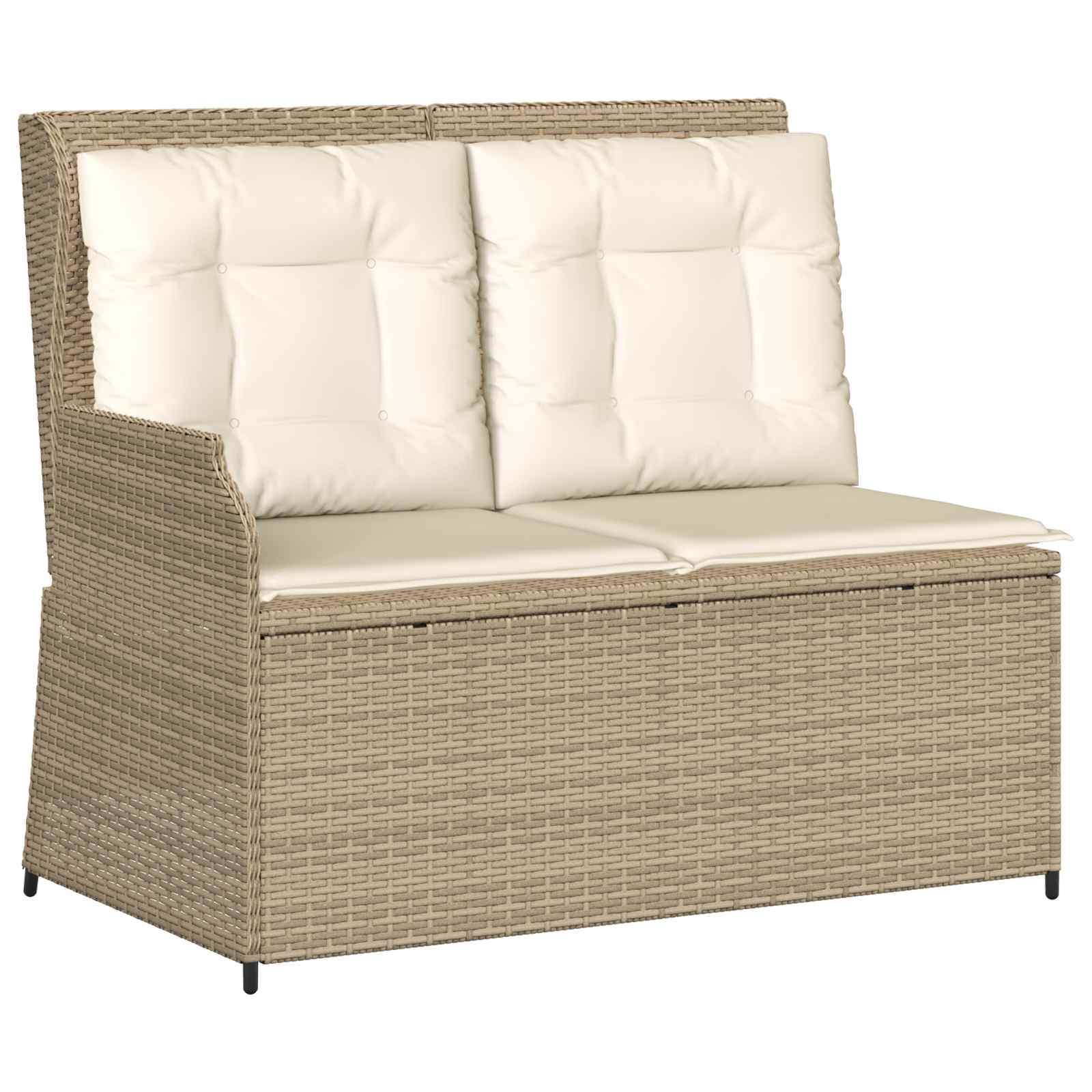 Tuinbank Beige poly rattan is nu te koop bij PeponiXL, paradijselijk wonen!