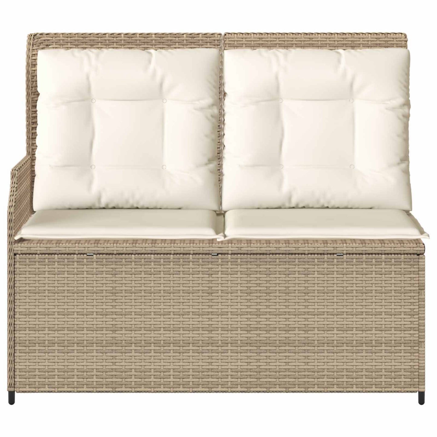 Tuinbank Beige poly rattan is nu te koop bij PeponiXL, paradijselijk wonen!