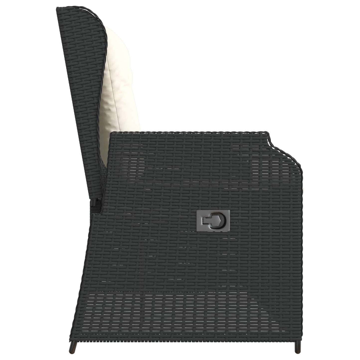 Tuinbank Zwart poly rattan is nu te koop bij PeponiXL, paradijselijk wonen!