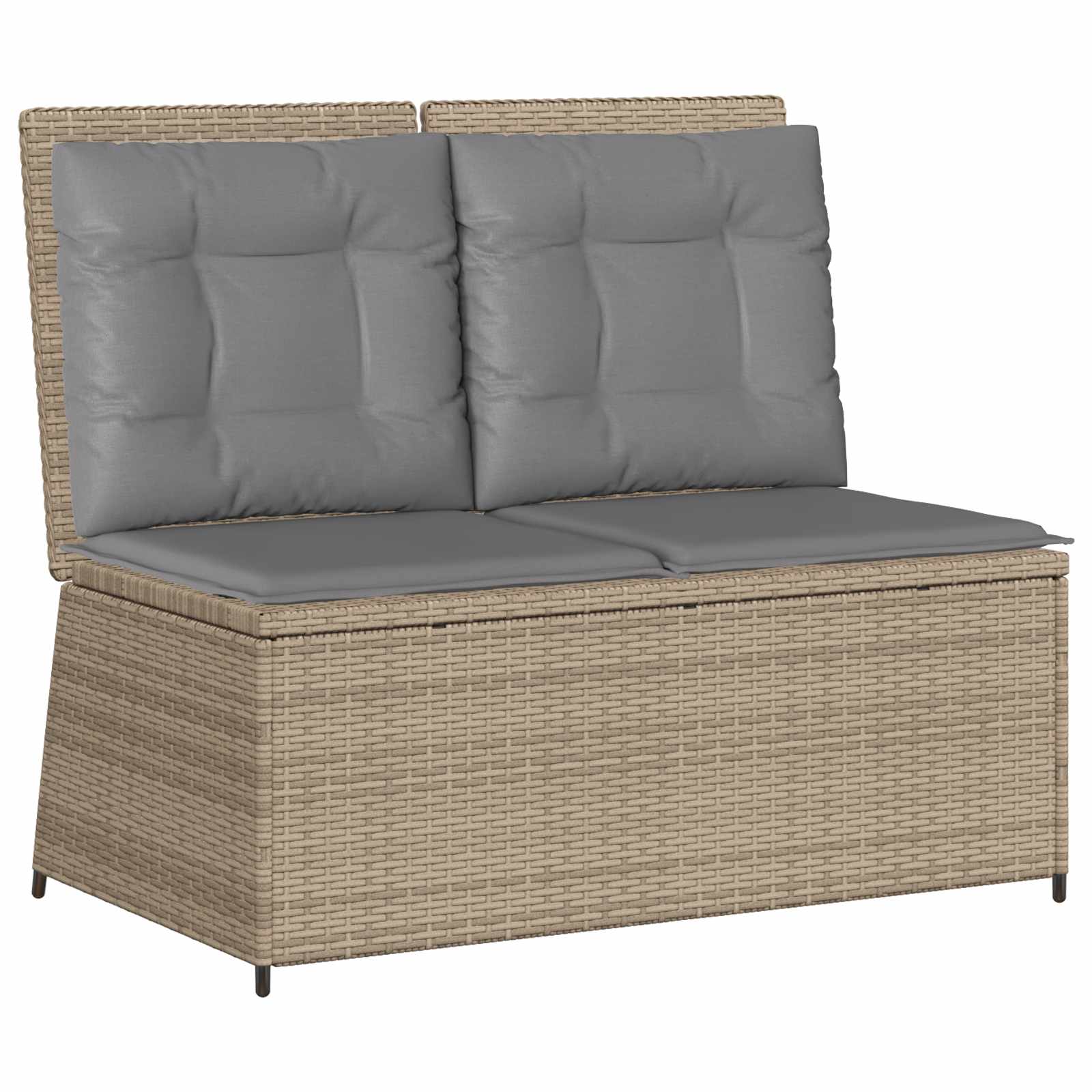 Tuinbank Beige poly rattan is nu te koop bij PeponiXL, paradijselijk wonen!