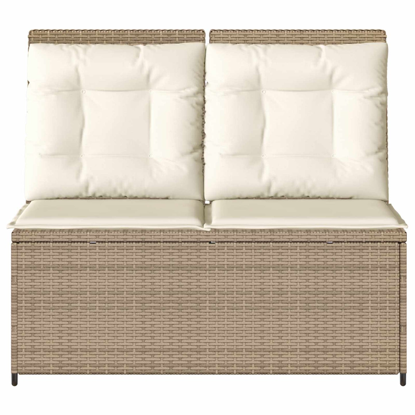 Tuinbank Beige poly rattan is nu te koop bij PeponiXL, paradijselijk wonen!