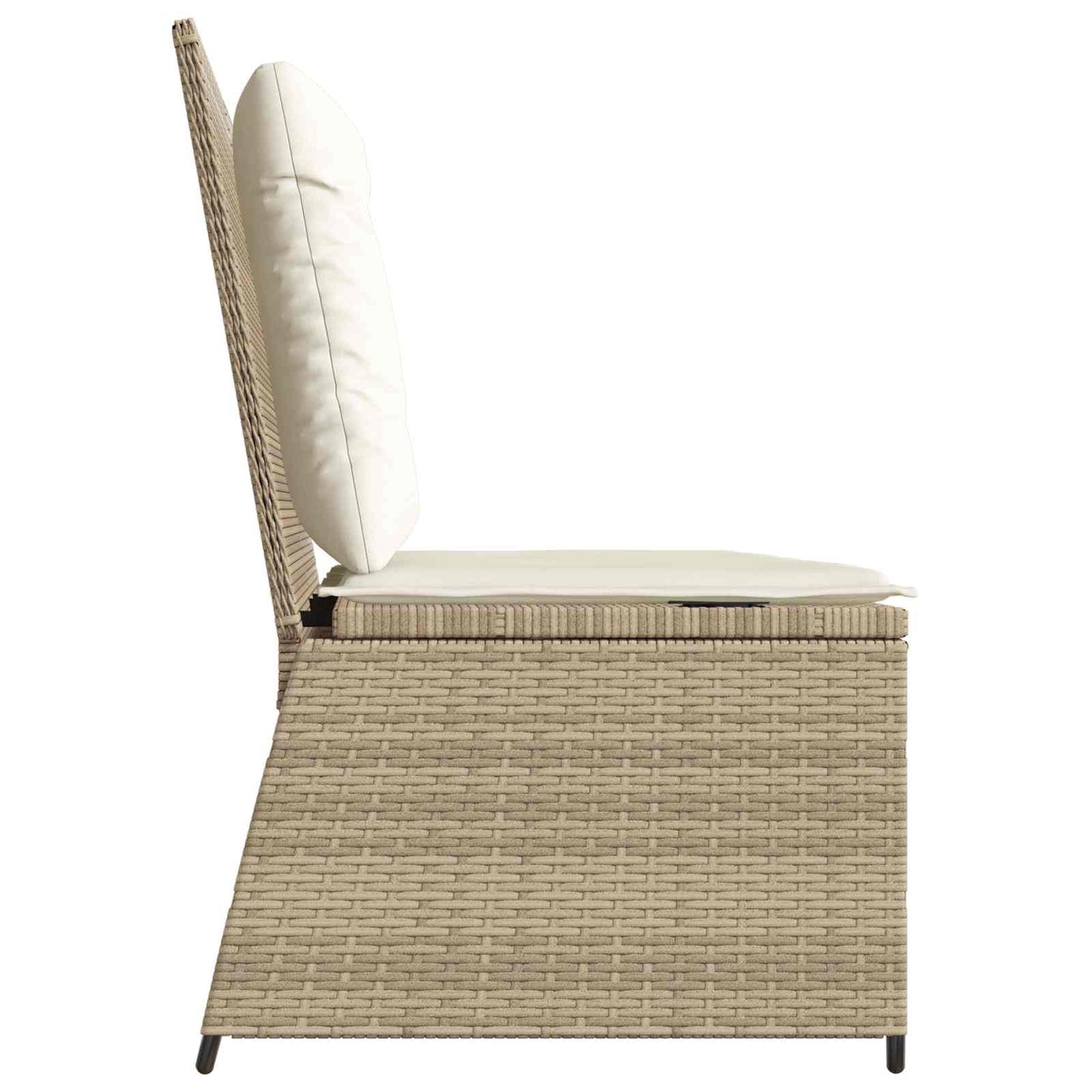 Tuinbank Beige poly rattan is nu te koop bij PeponiXL, paradijselijk wonen!