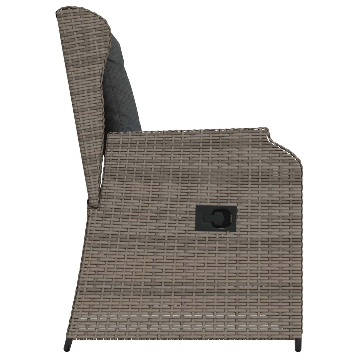 Tuinbank 2 pcs Grijs poly rattan is nu te koop bij PeponiXL, paradijselijk wonen!