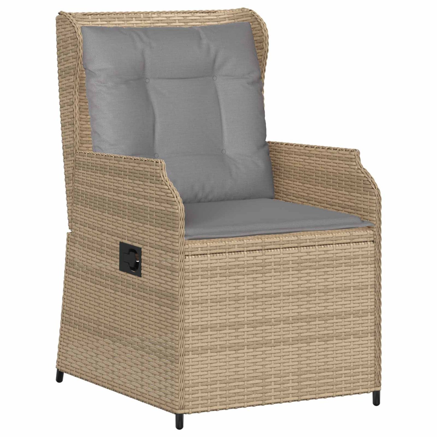 Tuinbank 2 pcs Beige poly rattan is nu te koop bij PeponiXL, paradijselijk wonen!