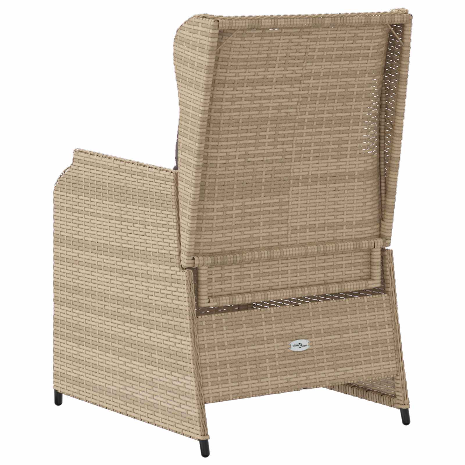 Tuinbank 2 pcs Beige poly rattan is nu te koop bij PeponiXL, paradijselijk wonen!