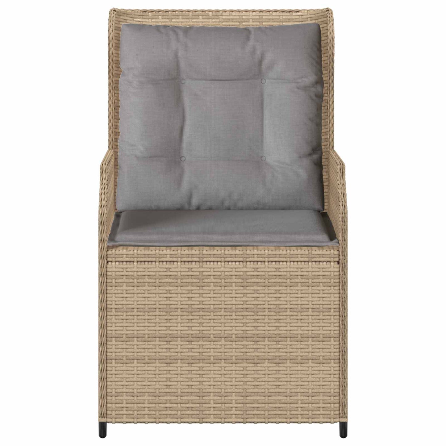Tuinbank 2 pcs Beige poly rattan is nu te koop bij PeponiXL, paradijselijk wonen!