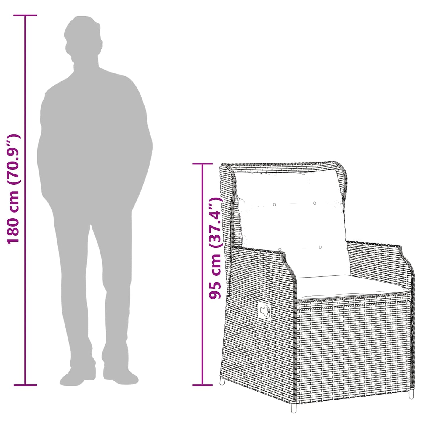 Tuinbank 2 pcs Beige poly rattan is nu te koop bij PeponiXL, paradijselijk wonen!