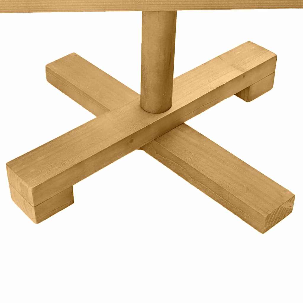 Houten kerstboom met standaard Bruin 60 cm Massief grenenhout is nu te koop bij PeponiXL, paradijselijk wonen!