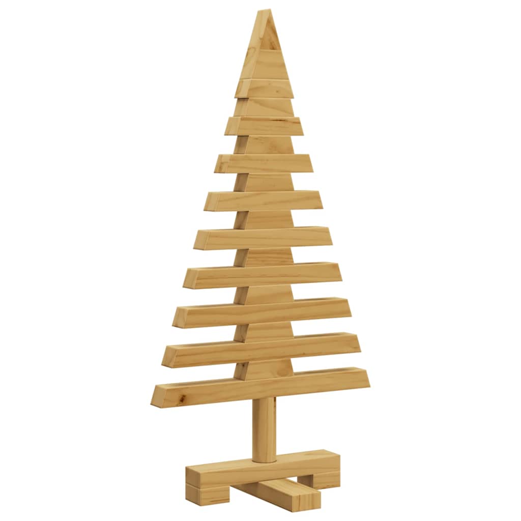 Houten kerstboom met standaard Bruin 60 cm Massief grenenhout is nu te koop bij PeponiXL, paradijselijk wonen!