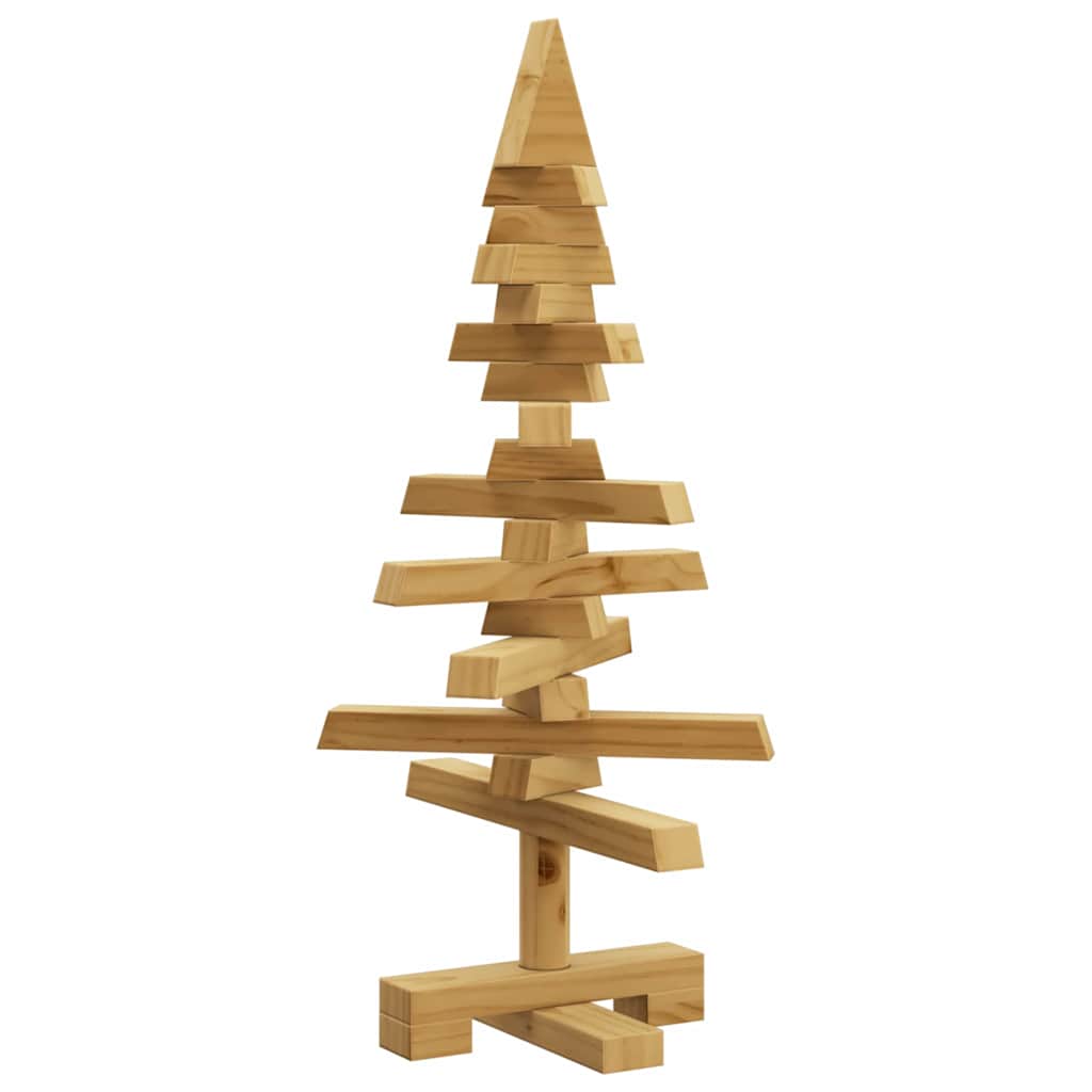 Houten kerstboom met standaard Bruin 60 cm Massief grenenhout is nu te koop bij PeponiXL, paradijselijk wonen!