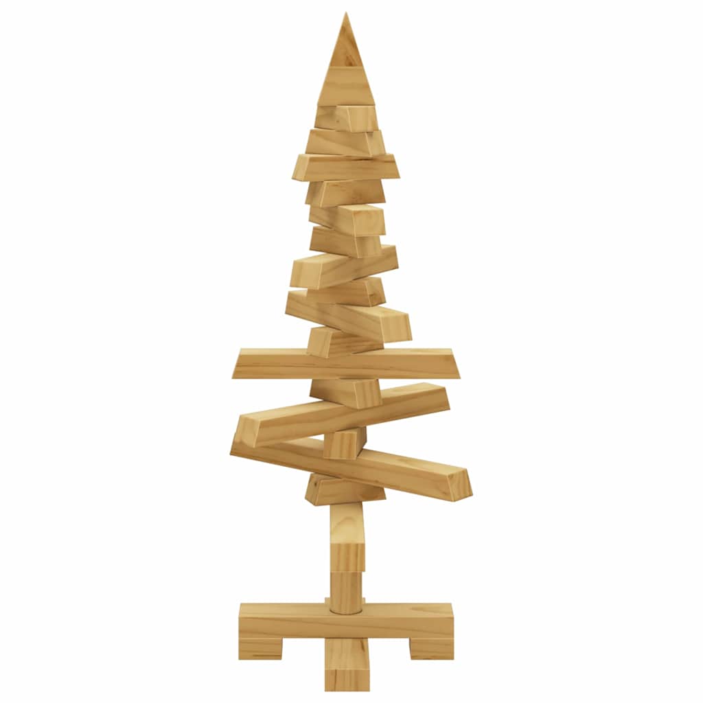 Houten kerstboom met standaard Bruin 60 cm Massief grenenhout is nu te koop bij PeponiXL, paradijselijk wonen!