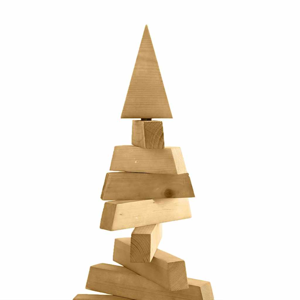 Houten kerstboom met standaard Bruin 120 cm Massief grenenhout is nu te koop bij PeponiXL, paradijselijk wonen!