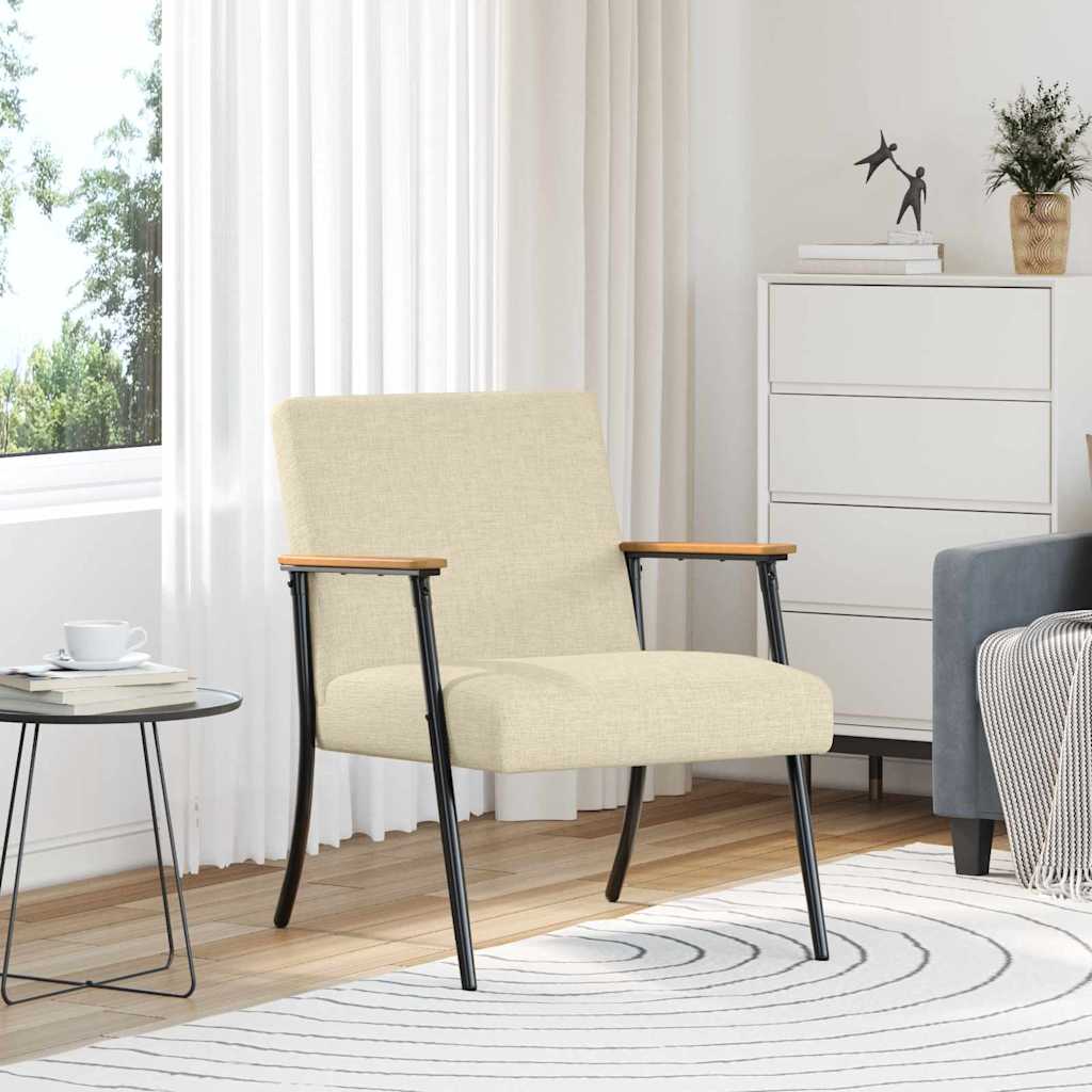 Fauteuil Crème Stof is nu te koop bij PeponiXL, paradijselijk wonen!