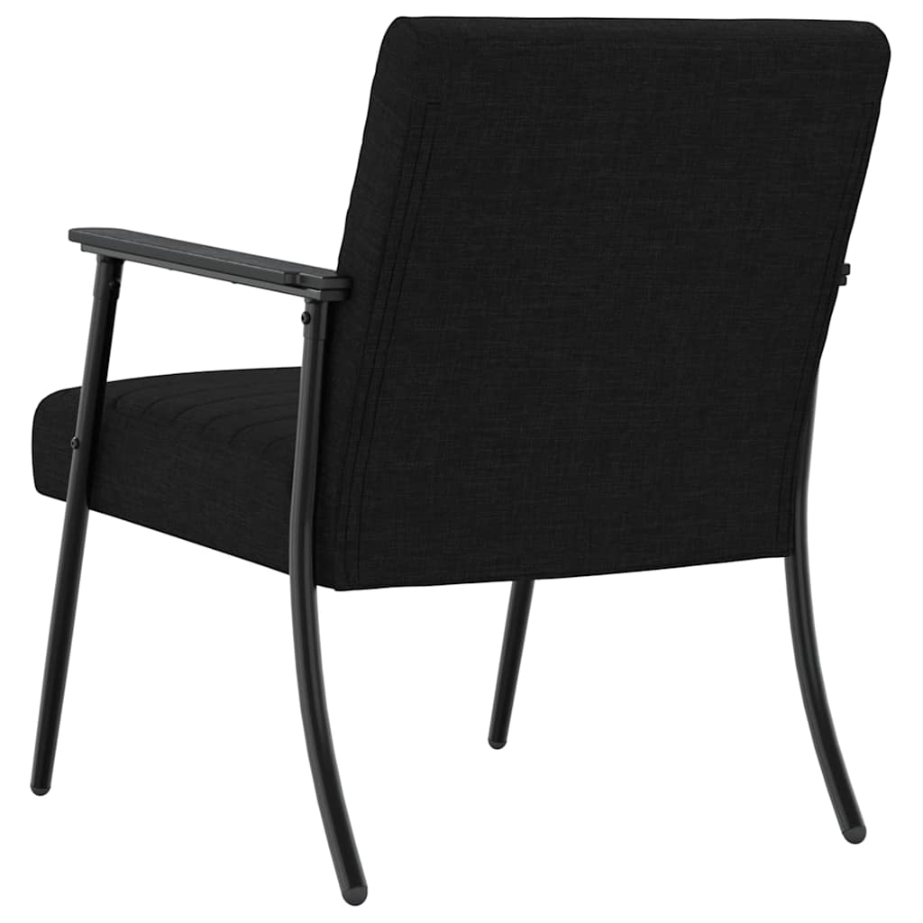 Fauteuil Zwart 59 x 75 x 78 cm Stof is nu te koop bij PeponiXL, paradijselijk wonen!