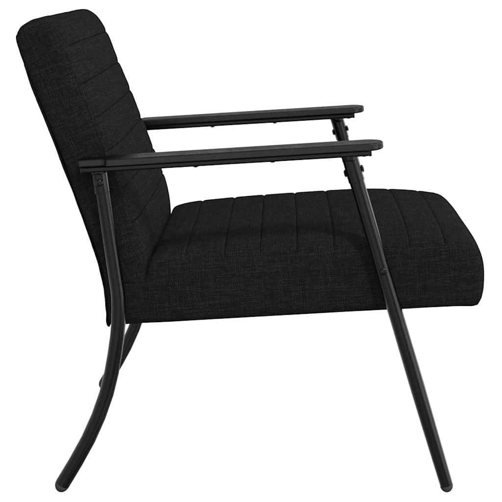 Fauteuil Zwart 59 x 75 x 78 cm Stof is nu te koop bij PeponiXL, paradijselijk wonen!