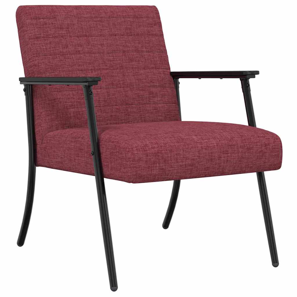 Fauteuil Wijnrood 59 x 75 x 78 cm Stof is nu te koop bij PeponiXL, paradijselijk wonen!