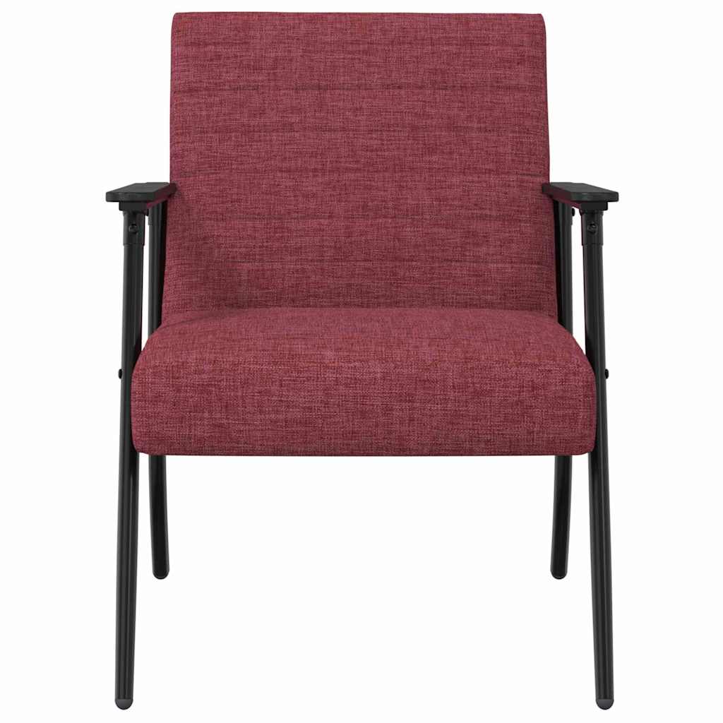 Fauteuil Wijnrood 59 x 75 x 78 cm Stof is nu te koop bij PeponiXL, paradijselijk wonen!
