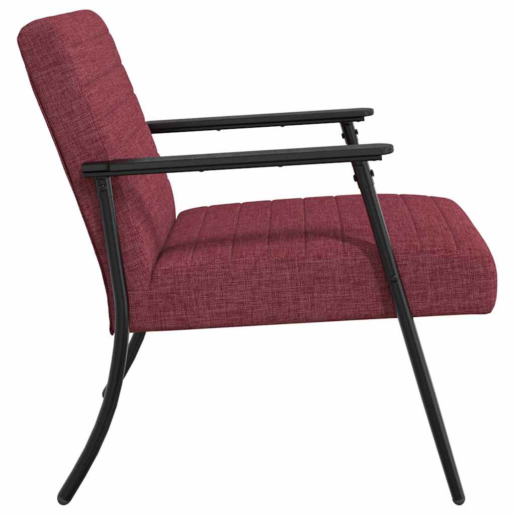 Fauteuil Wijnrood 59 x 75 x 78 cm Stof is nu te koop bij PeponiXL, paradijselijk wonen!