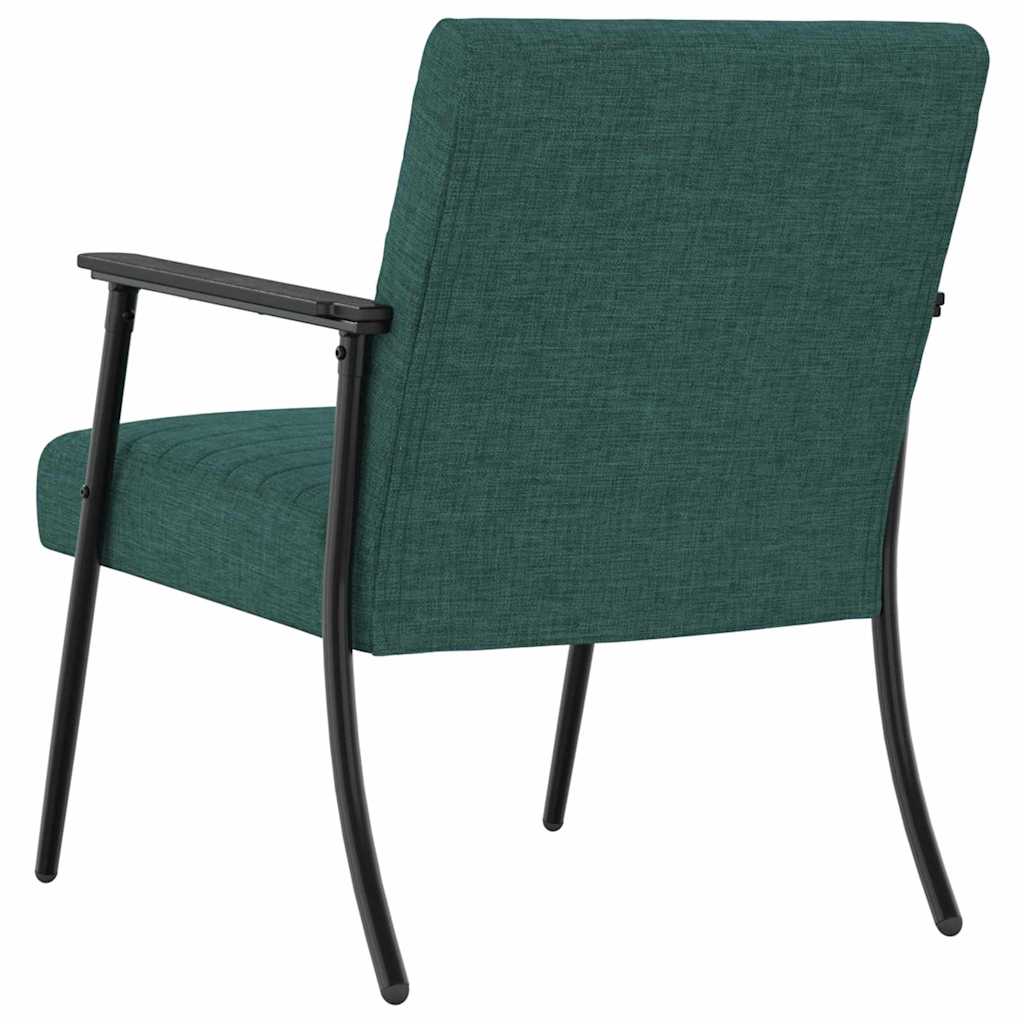 Fauteuil Donkergroen 59 x 75 x 78 cm Stof is nu te koop bij PeponiXL, paradijselijk wonen!