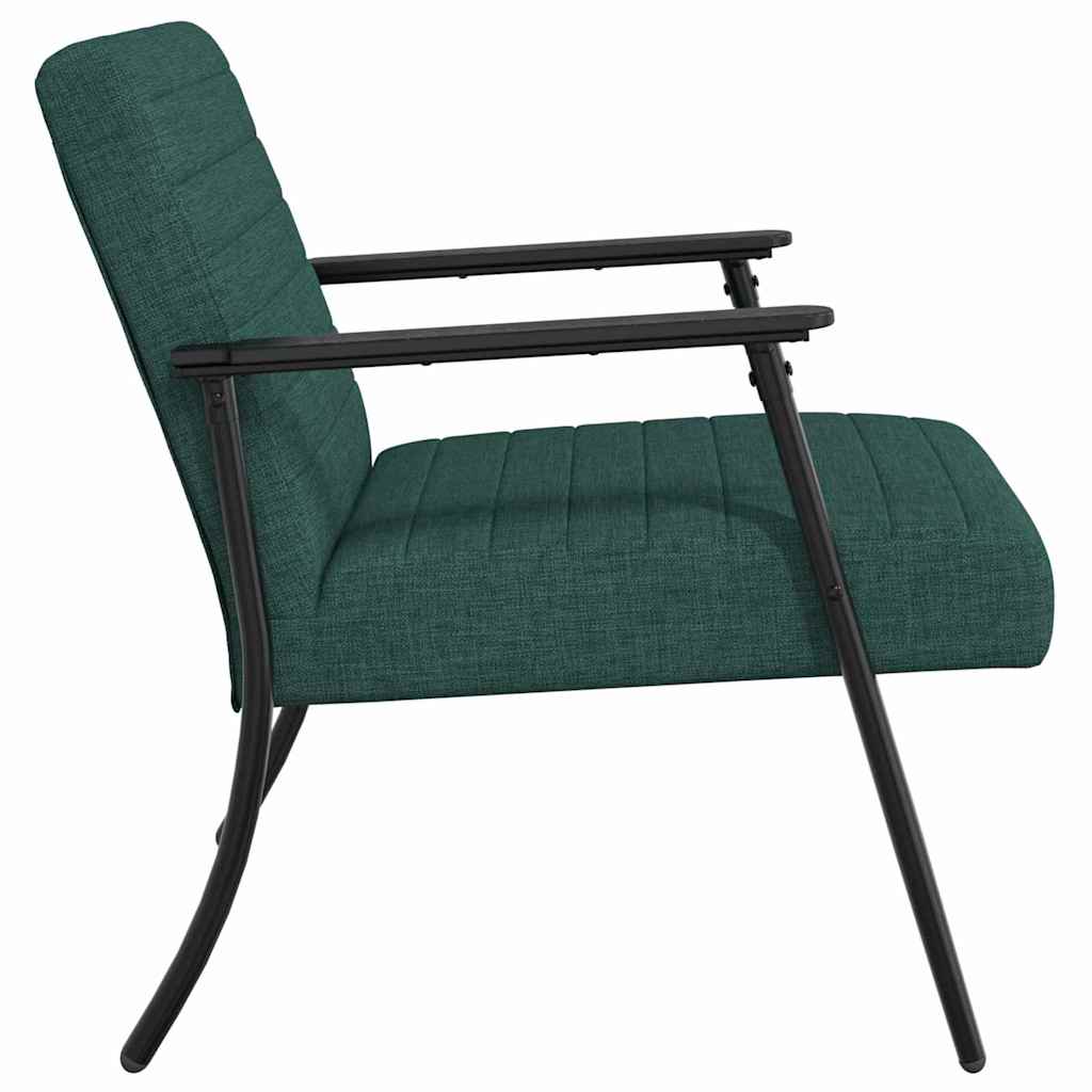 Fauteuil Donkergroen 59 x 75 x 78 cm Stof is nu te koop bij PeponiXL, paradijselijk wonen!