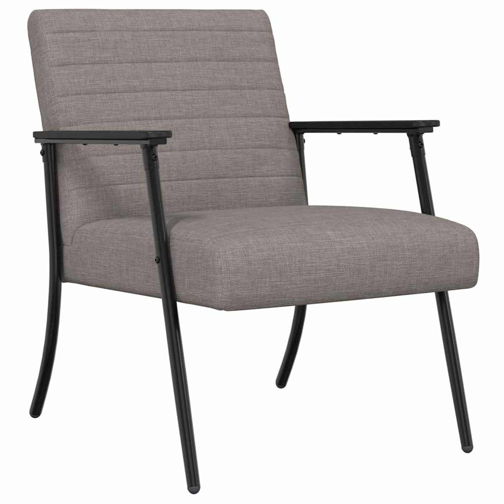 Fauteuil Taupe 59 x 75 x 78 cm Stof is nu te koop bij PeponiXL, paradijselijk wonen!