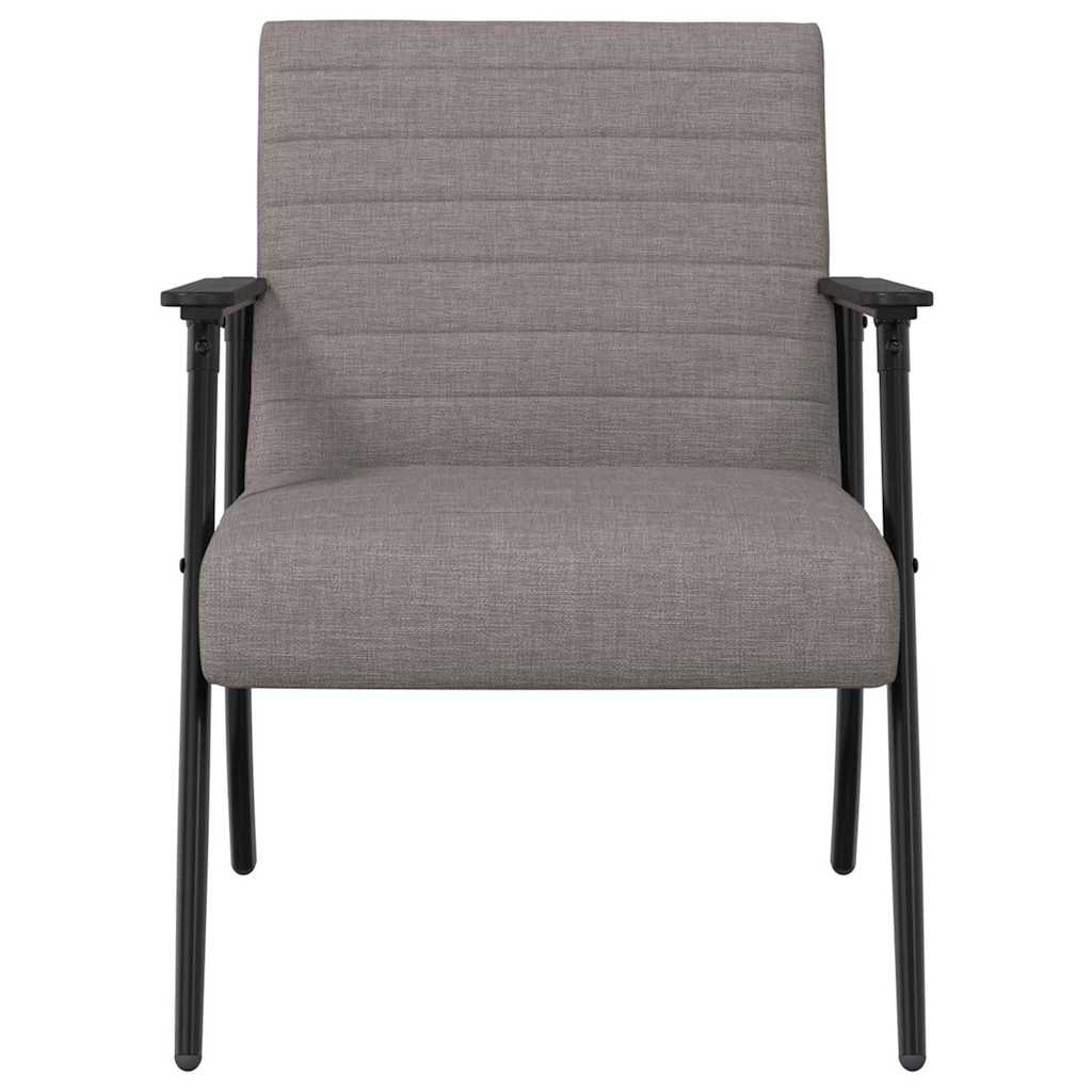 Fauteuil Taupe 59 x 75 x 78 cm Stof is nu te koop bij PeponiXL, paradijselijk wonen!