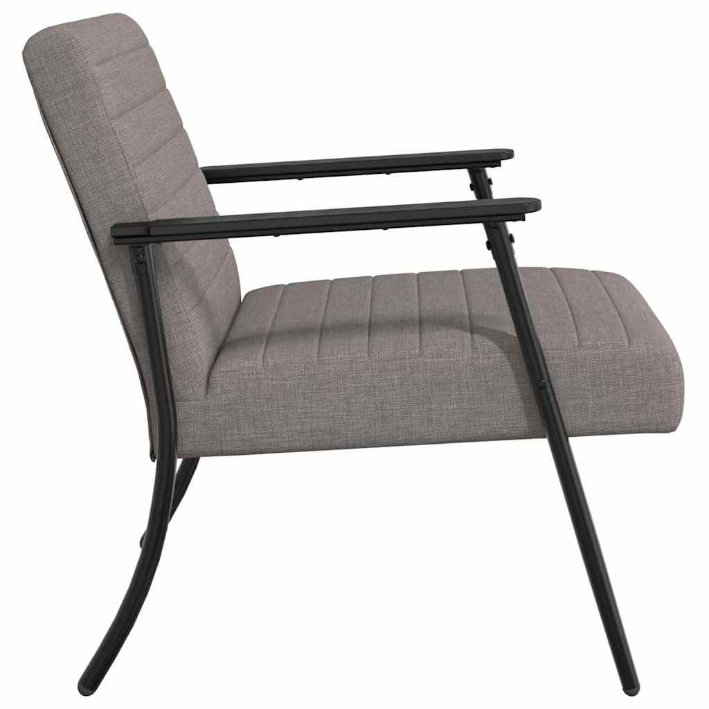 Fauteuil Taupe 59 x 75 x 78 cm Stof is nu te koop bij PeponiXL, paradijselijk wonen!