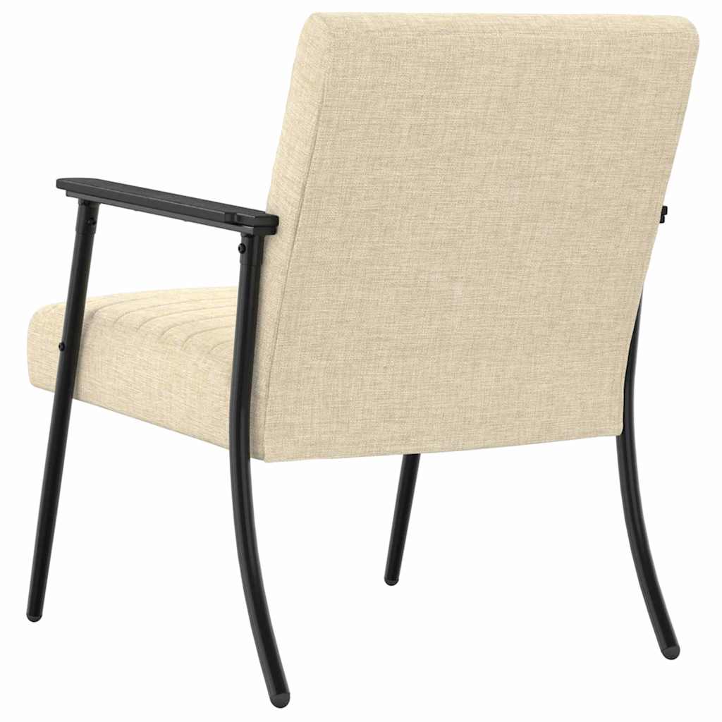 Fauteuil Crème 59 x 75 x 78 cm Stof is nu te koop bij PeponiXL, paradijselijk wonen!