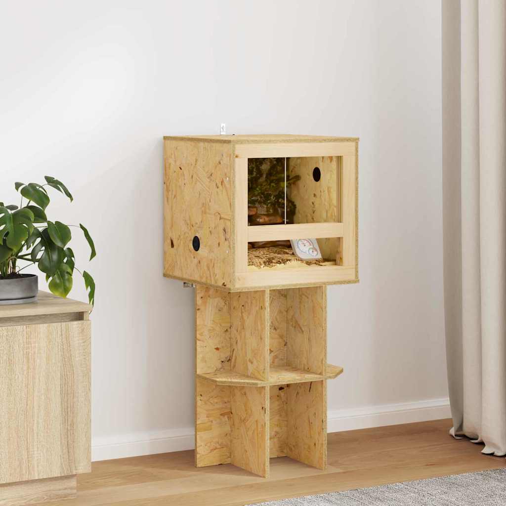 Terrariumbasis met plank Bruin 40 x 40 x 50 cm OSB is nu te koop bij PeponiXL, paradijselijk wonen!