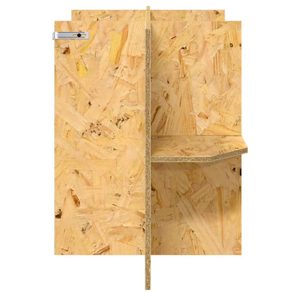 Terrariumbasis met plank Bruin 80 x 40 x 50 cm OSB is nu te koop bij PeponiXL, paradijselijk wonen!