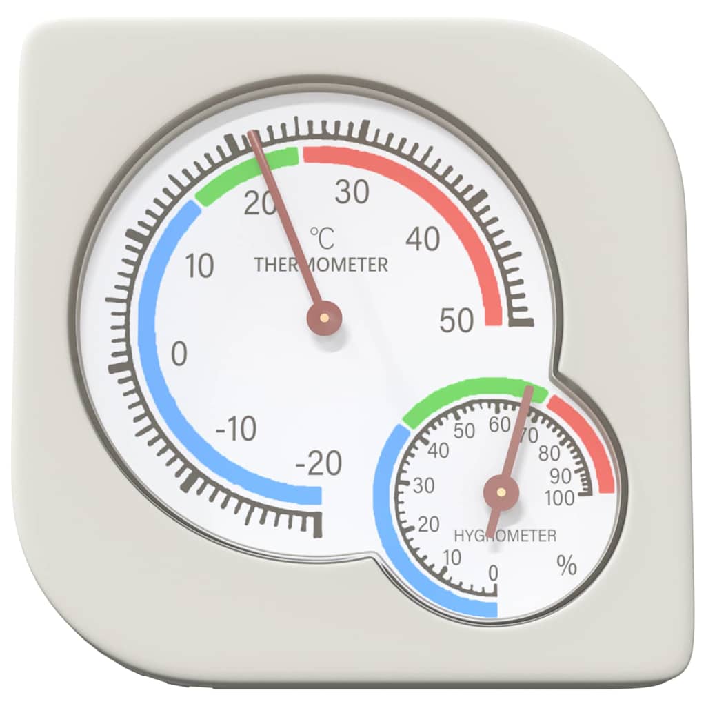 Thermo Hygrometer Wit 7,5 x 7,5 x 1,2 cm ABS is nu te koop bij PeponiXL, paradijselijk wonen!