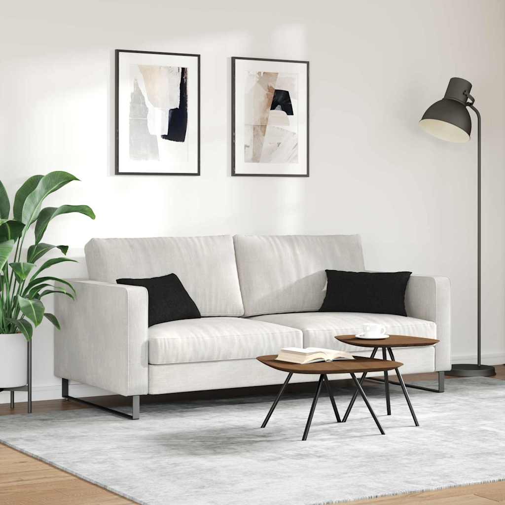 Sofa Kussens 2 stuks Zwart 50 x 30 cm Stof is nu te koop bij PeponiXL, paradijselijk wonen!
