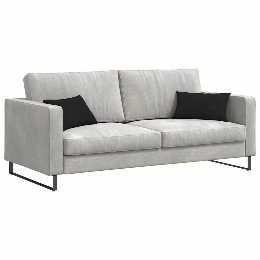 Sofa Kussens 2 stuks Zwart 50 x 30 cm Stof is nu te koop bij PeponiXL, paradijselijk wonen!