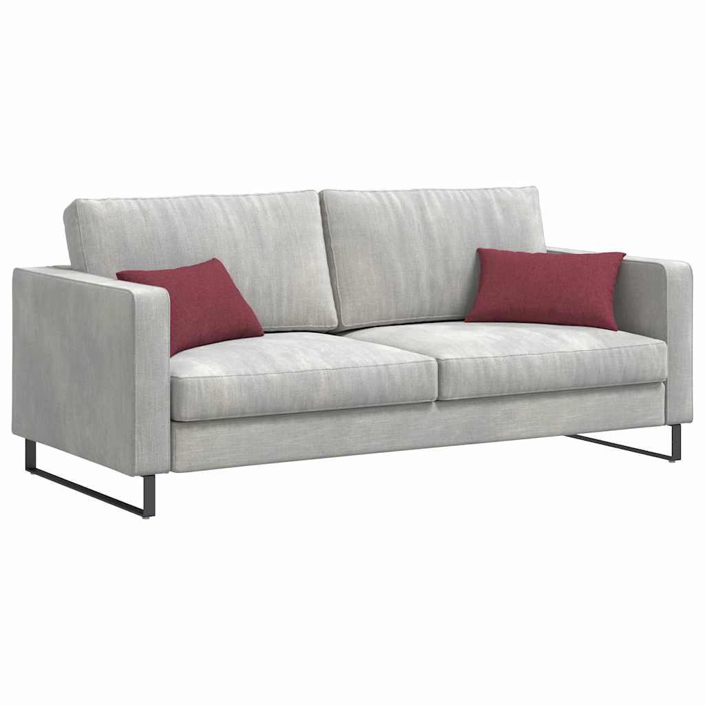Sofa Kussens 2 stuks Wijnrood 50 x 30 cm Stof is nu te koop bij PeponiXL, paradijselijk wonen!