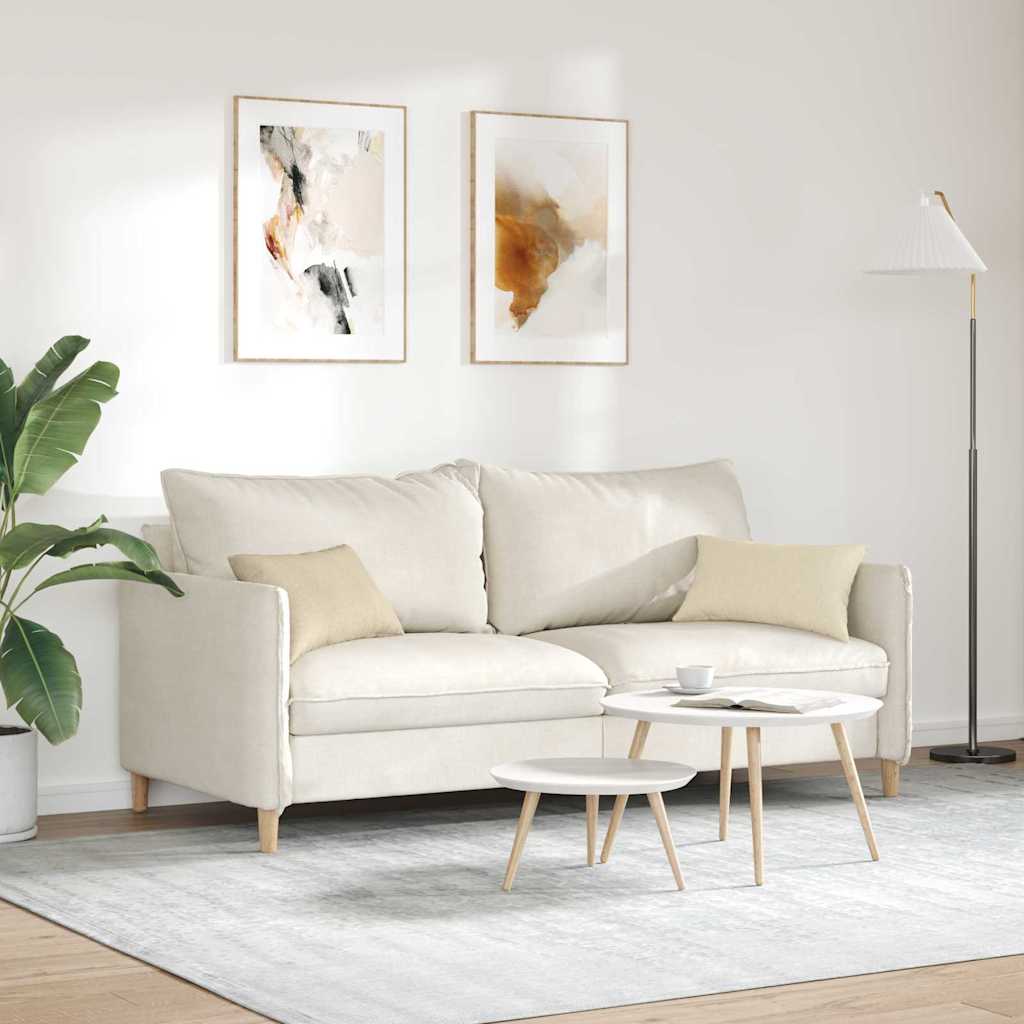 Sofa Kussens 2 stuks Crème 50 x 30 cm Stof is nu te koop bij PeponiXL, paradijselijk wonen!