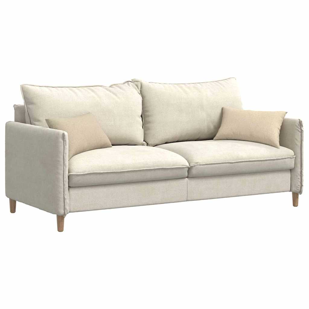 Sofa Kussens 2 stuks Crème 50 x 30 cm Stof is nu te koop bij PeponiXL, paradijselijk wonen!