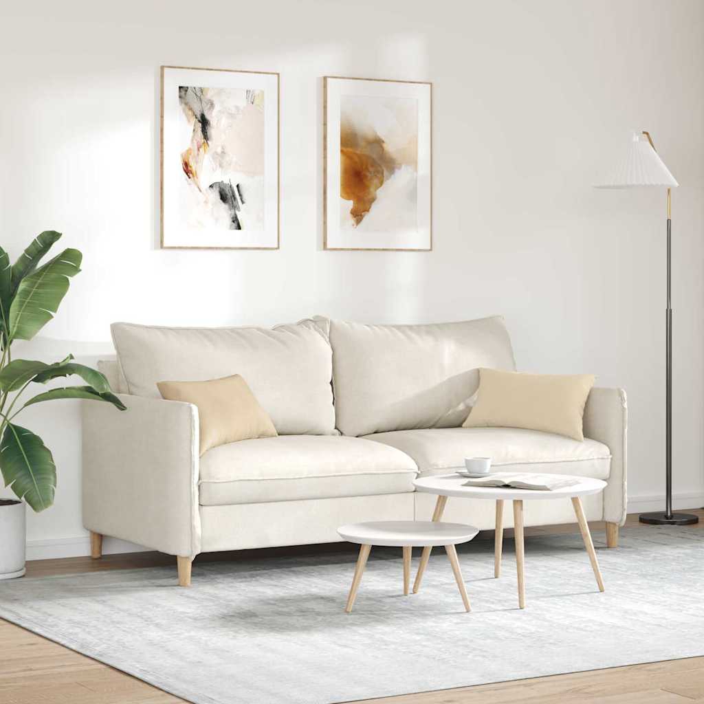 Sofa Kussens 2 stuks Crème 50 x 30 cm Stof is nu te koop bij PeponiXL, paradijselijk wonen!