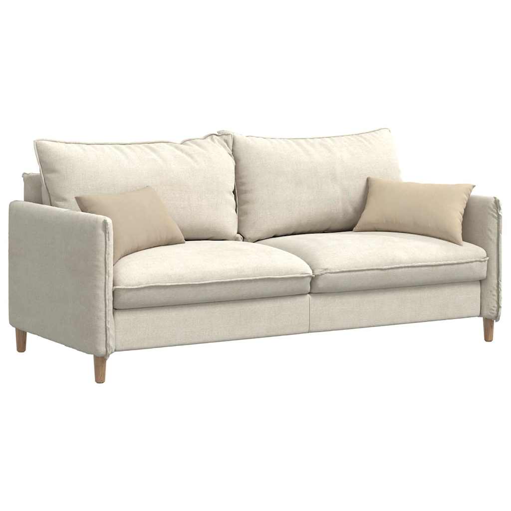 Sofa Kussens 2 stuks Crème 50 x 30 cm Stof is nu te koop bij PeponiXL, paradijselijk wonen!